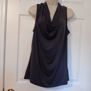 Women's sleeveless grey blouse, Size XL